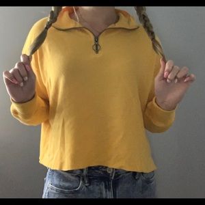 Yellow hollister long sleeve